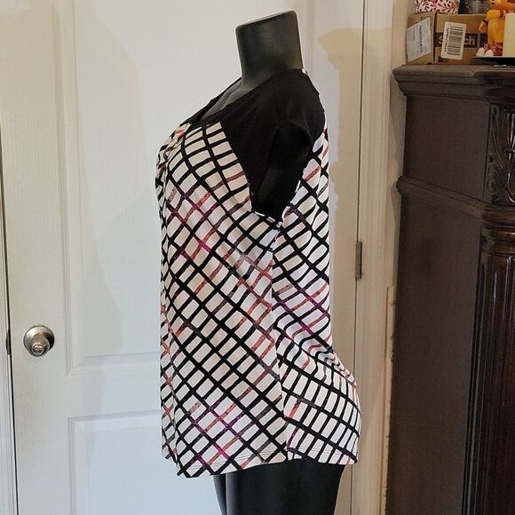 BRAND NEW WORTHINGTON MULTI-COLOR POLAR BEAR BOHO GEO WOMEN"S SHIRT - Picture 8 of 14